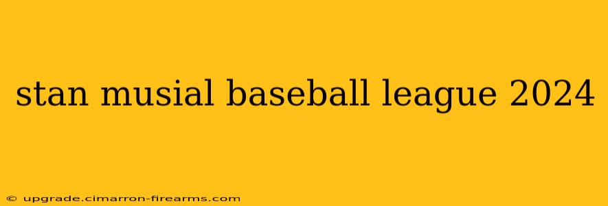 stan musial baseball league 2024