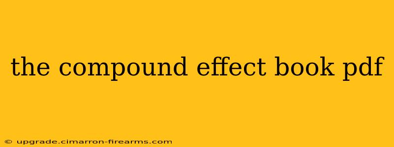 the compound effect book pdf