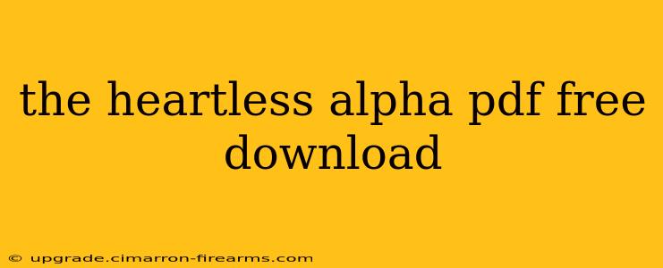 the heartless alpha pdf free download