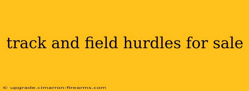 track and field hurdles for sale