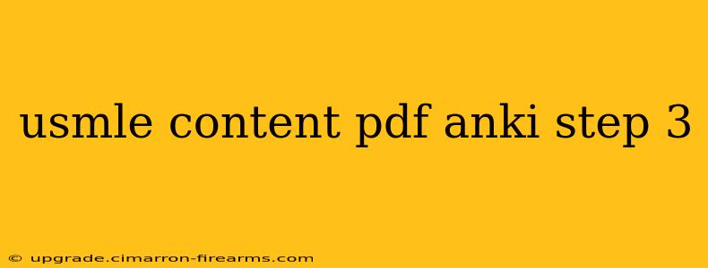 usmle content pdf anki step 3